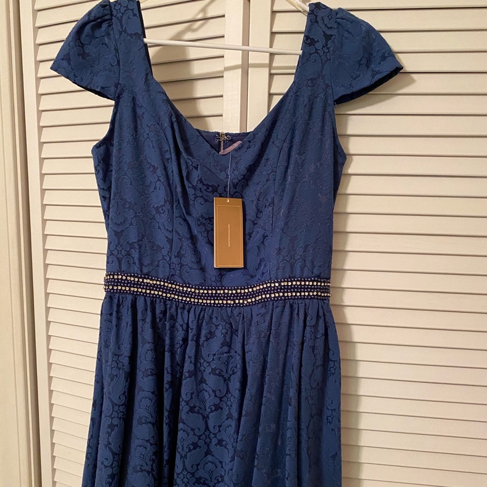 Francesca’s navy blue dress new with tags